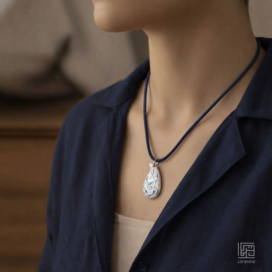 Paisley Ceramic Pendant