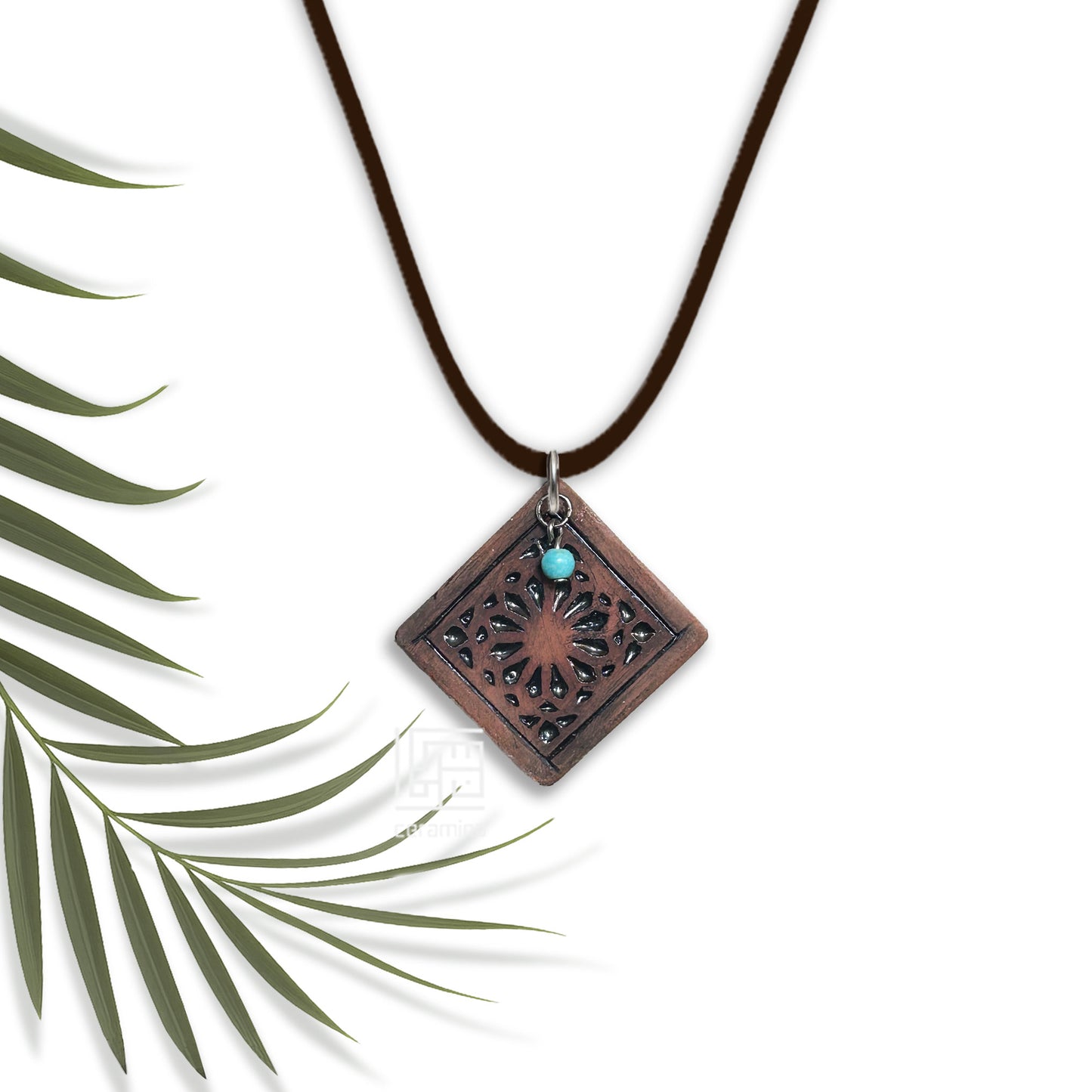 Square Ceramic Pendant