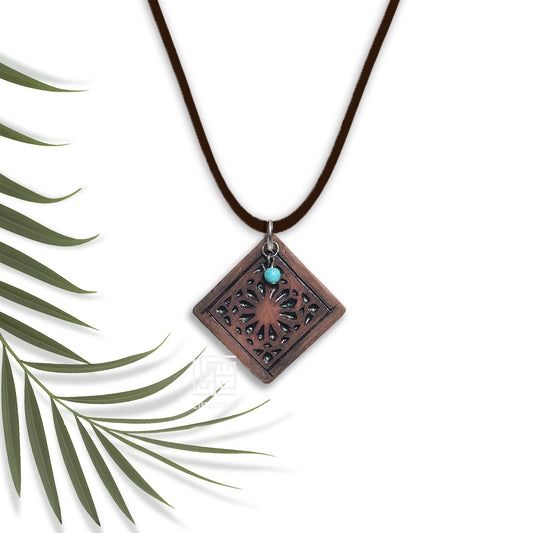 Square Ceramic Pendant