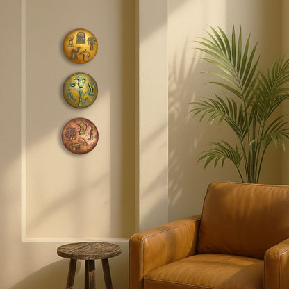 Decorated Pottery Plate