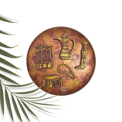 Decorated Pottery Plate