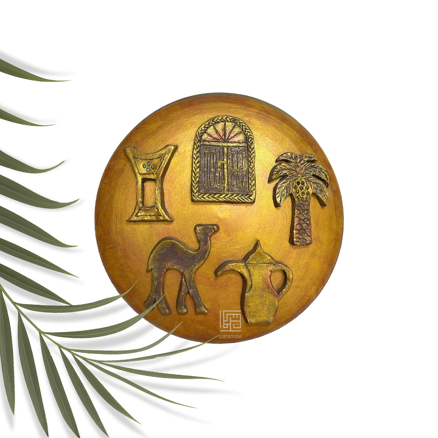 Decorated Pottery Plate