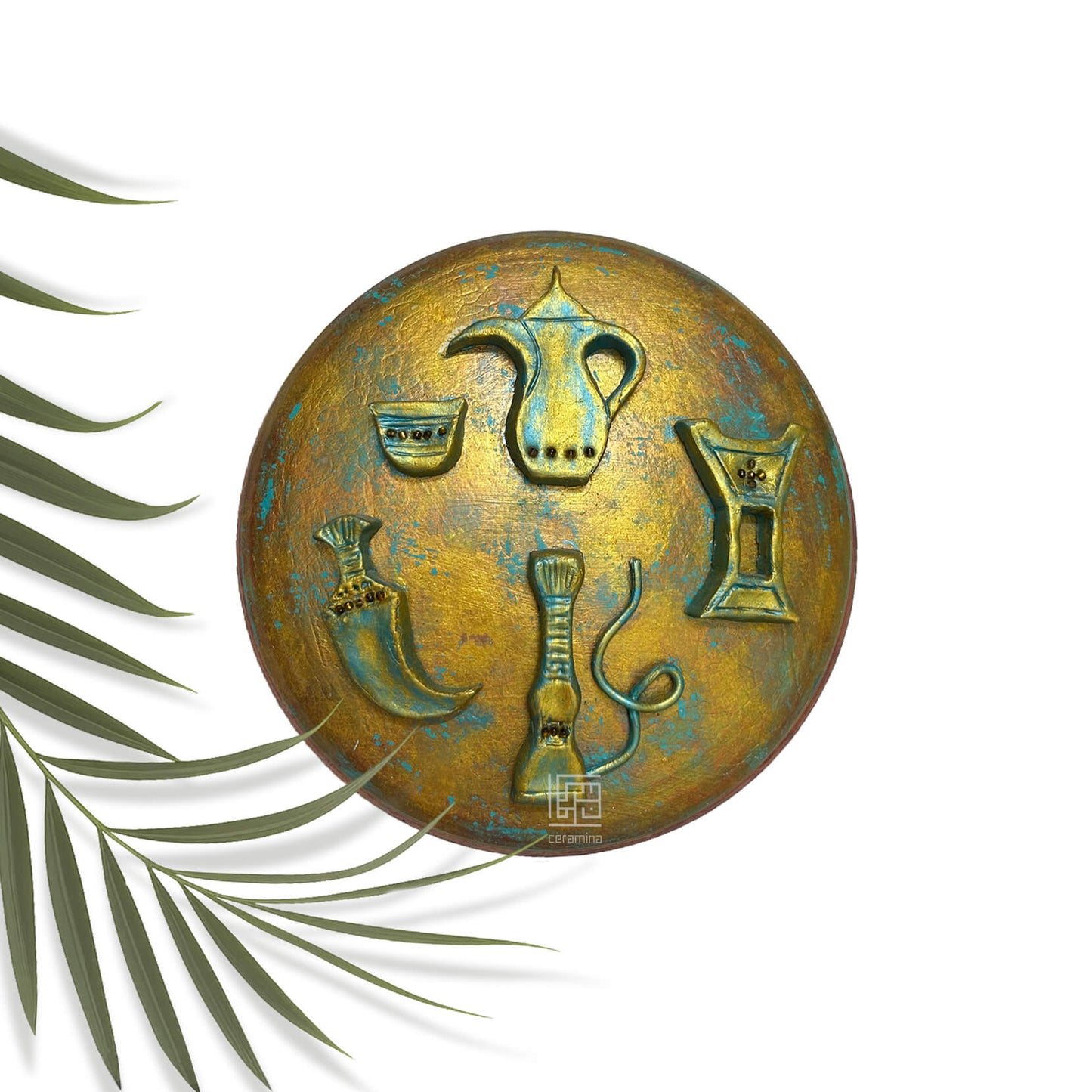 Decorated Pottery Plate